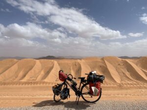 a Moroccan cyclist journey across Africa